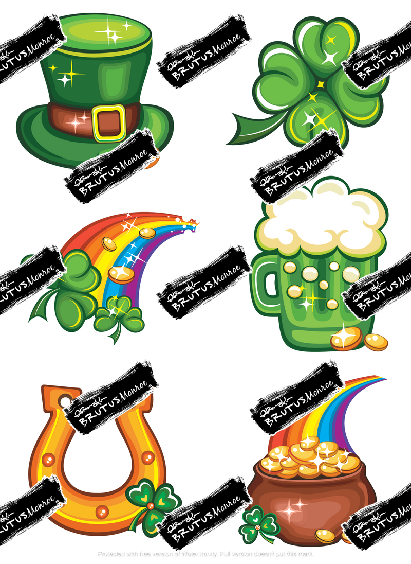 Lucky | Digital Print Then Cut Ephemera