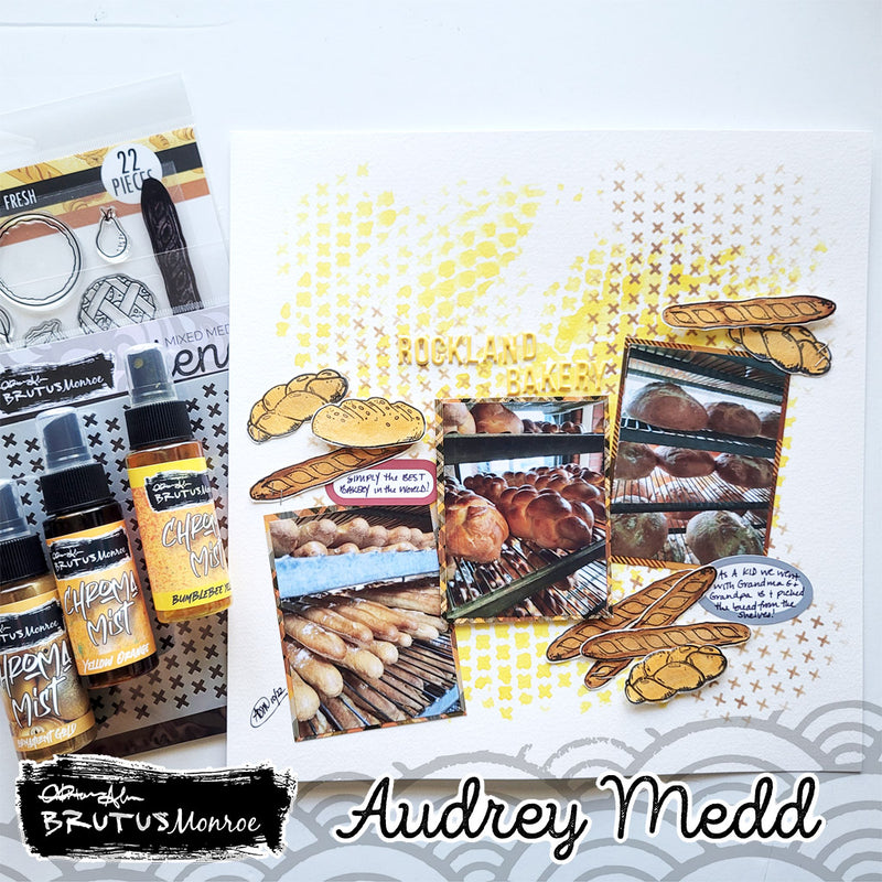 X Pattern |  Mixed Media Stencil