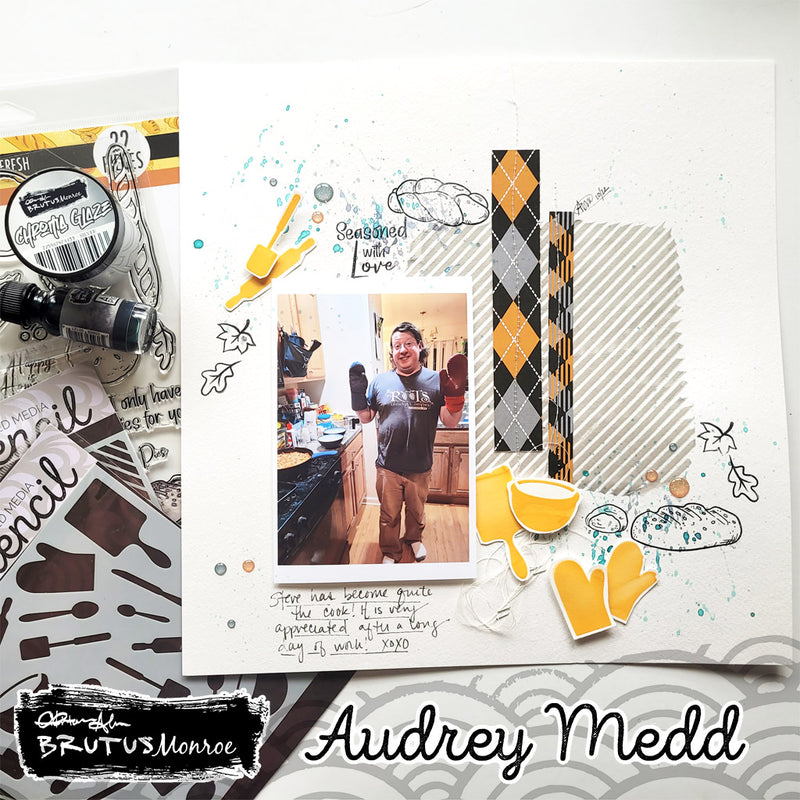 X Pattern |  Mixed Media Stencil