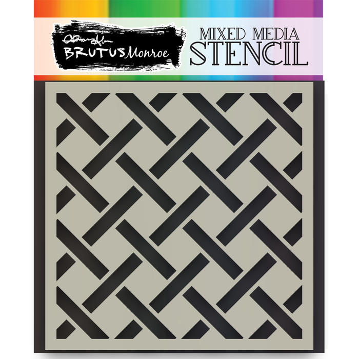 Mixed Media Stencil - Open Weave