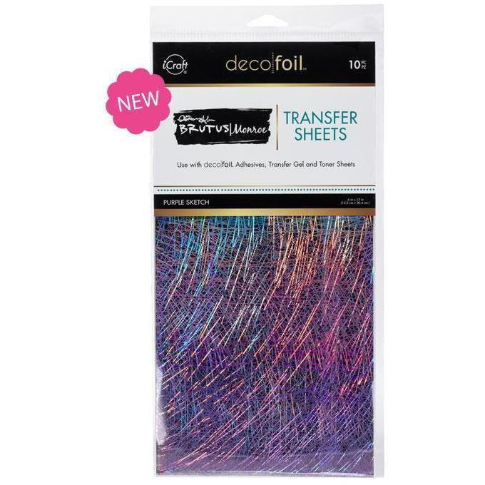 Brutus Monroe | Foil Transfer Sheets | Purple Sketch