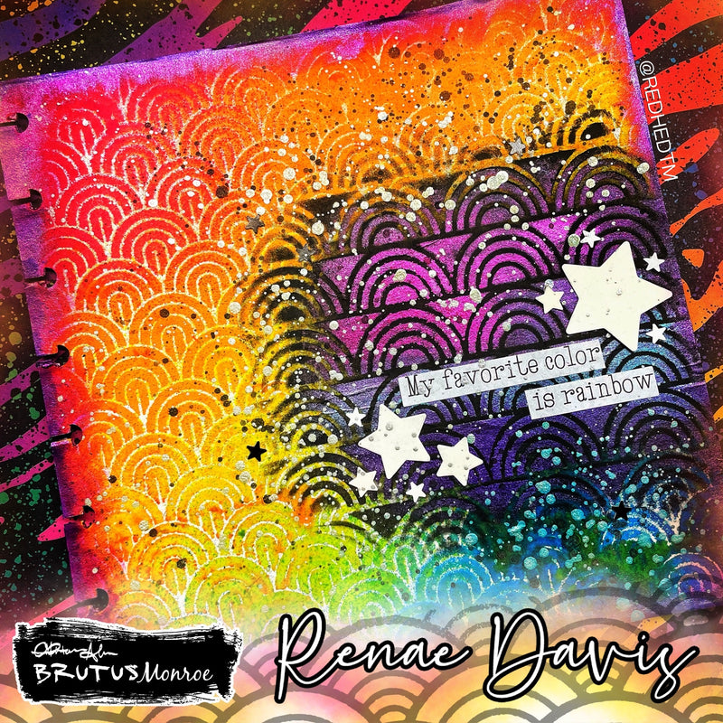 Rainbow  | Mixed Media Stencil