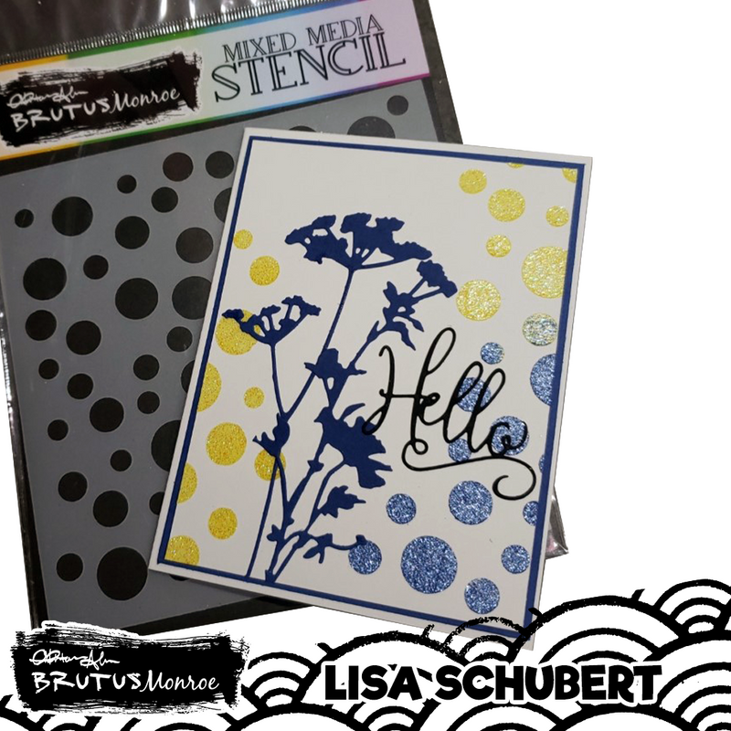 Random Dots  | Mixed Media Stencil