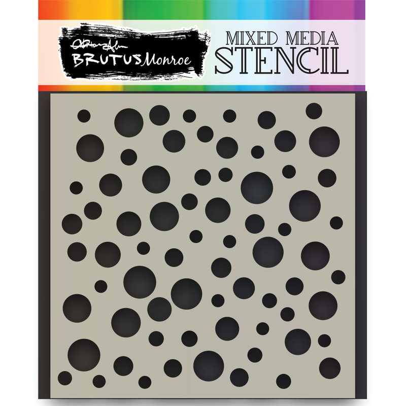 Random Dots  | Mixed Media Stencil