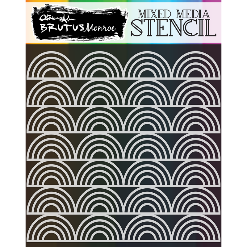 Really Rainbow  | Mixed Media Stencil