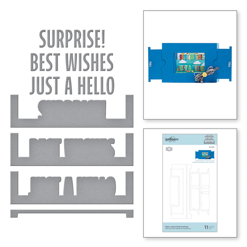 Make a Scene Bold Greetings Etched Dies