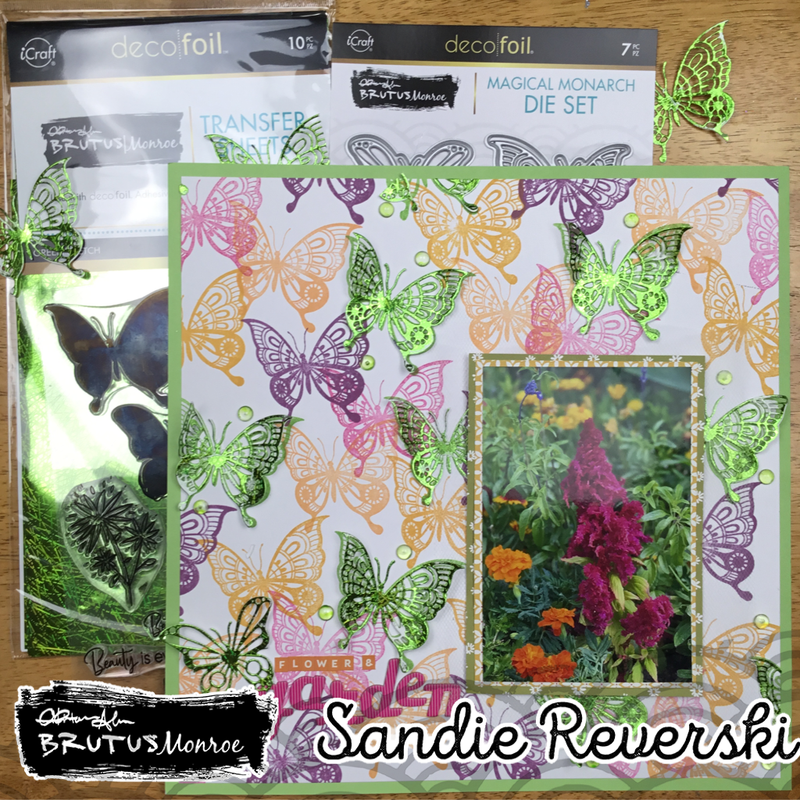 Brutus Monroe| Foil Transfer Sheets | Green Sketch