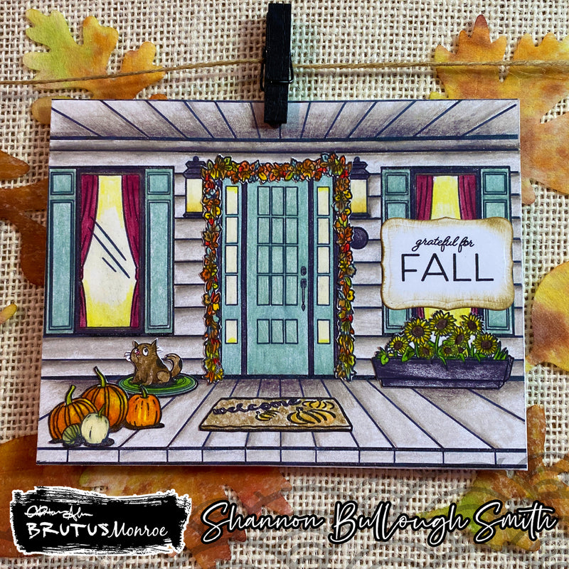 No Place Like Home - Fall | 4x6 Stamp Set