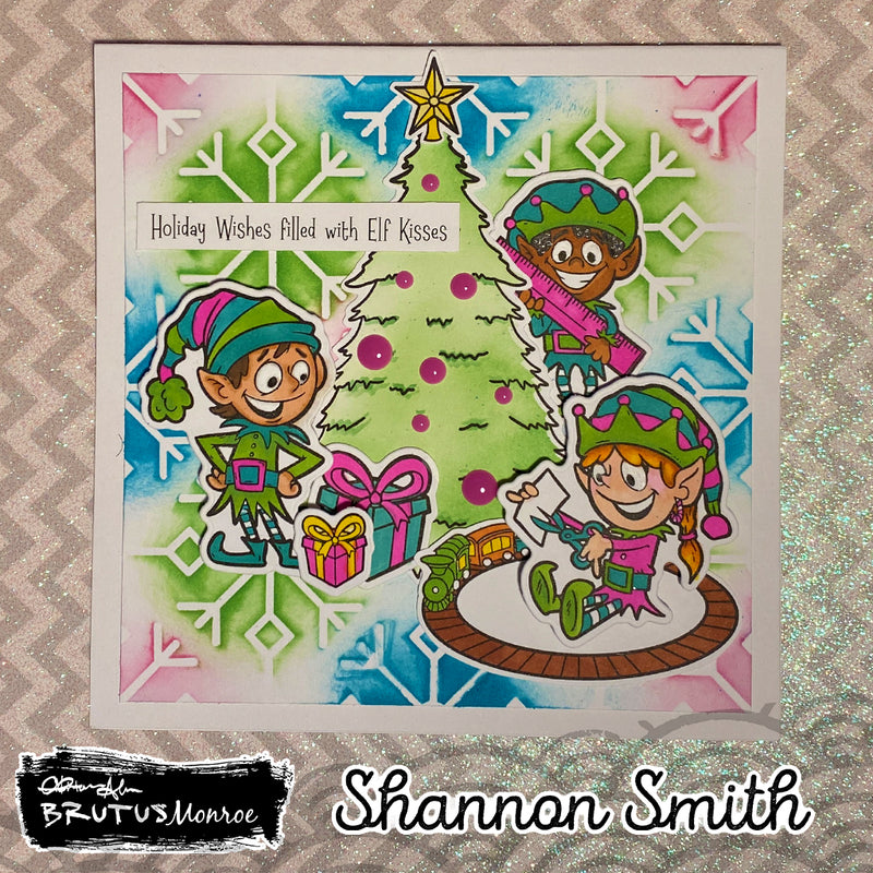 Crafty Elves | 6x8 Stamp Set