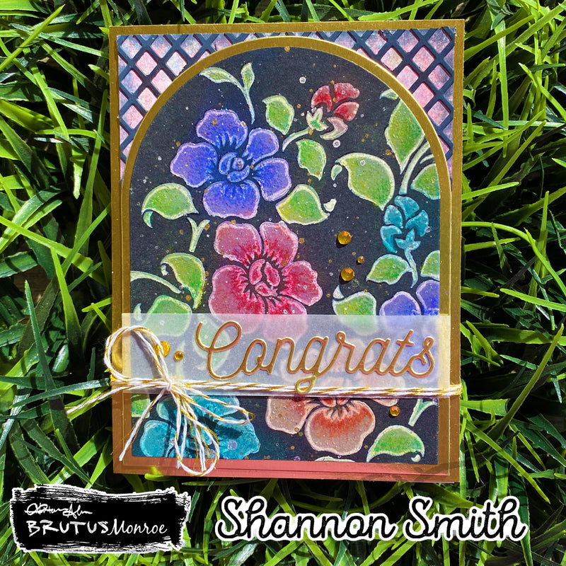 Garden Trellis | A2 Cover Plate Die Set