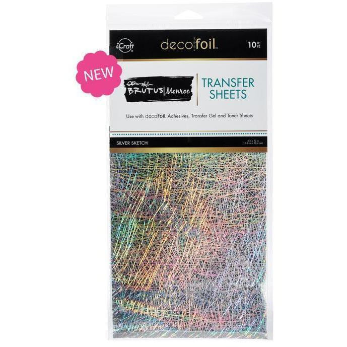 Deco Foil Transfer Sheets, Silver