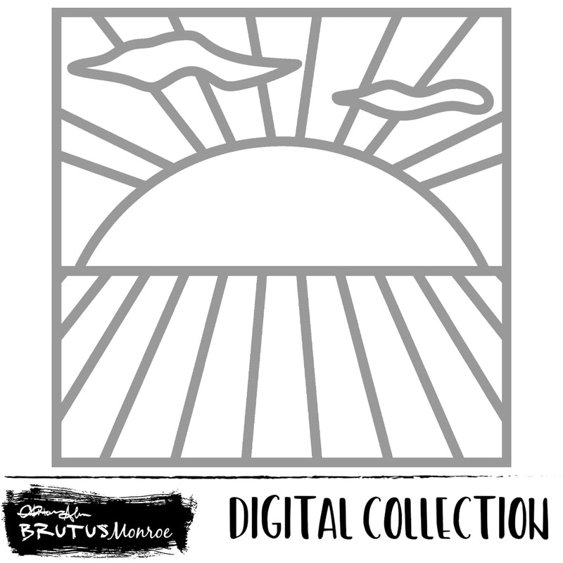 Stained Glass Garden Stencil | Digital Cut FIle