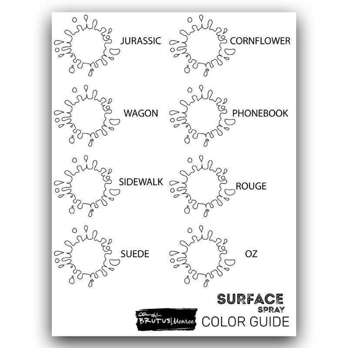 Surface Spray Swatch Guide
