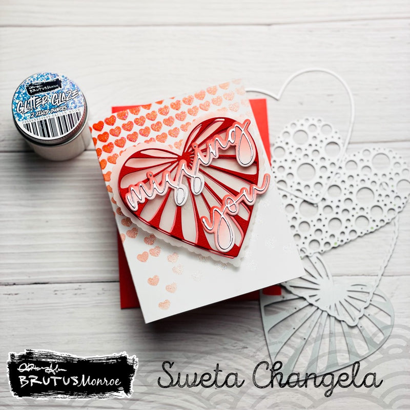 Fallen Hearts  | Mixed Media Stencil