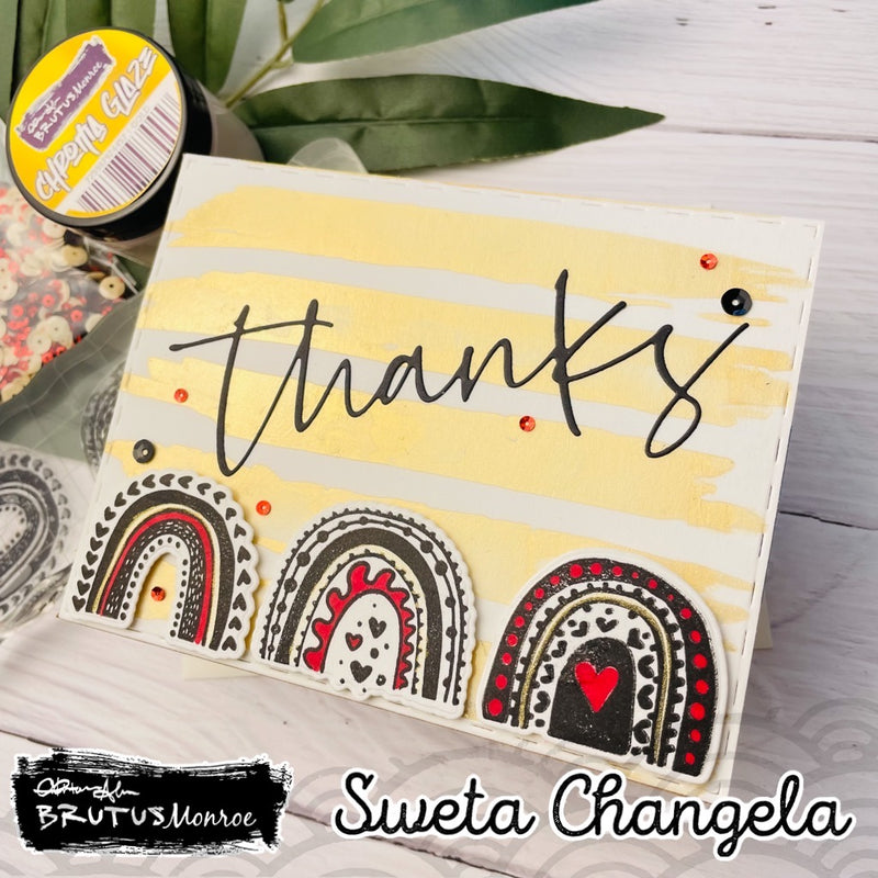 Painted Rainbow | Mixed Media Stencil