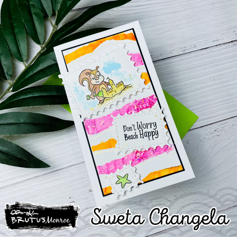 Don't Worry Beach Happy | 2x3 Stamp Set