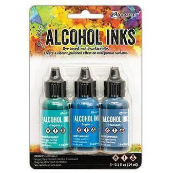 Tim Holtz® Alcohol Ink Kit - Teal/Blue Spectrum
