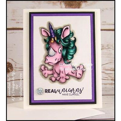 Unicorn Curves | 3x4 Stamp