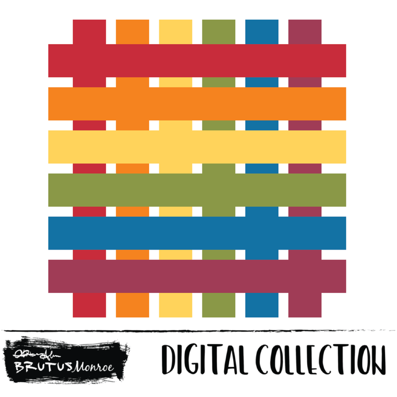 Rainbow Plaid  | Digital Cut File