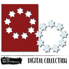 Holiday Wreath Panel - Star of David | Digital Cut FIle