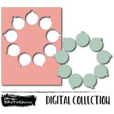 Holiday Wreath Panel - Ornament | Digital Cut FIle