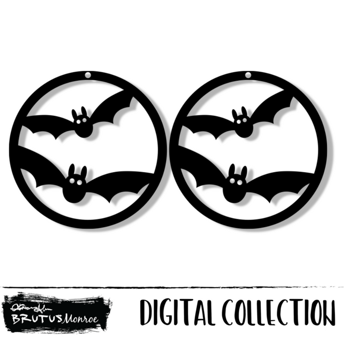 Bats | Earrings | Digital Cut File