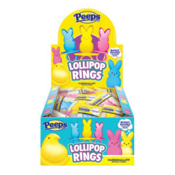 Peeps Bunny Lollipop Rings
