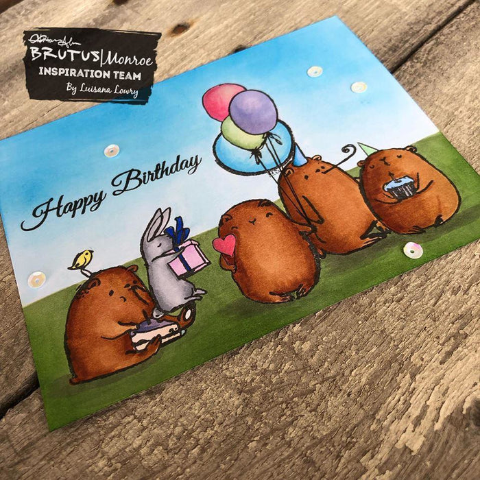 Birthday Bears - 4x6 Stamp