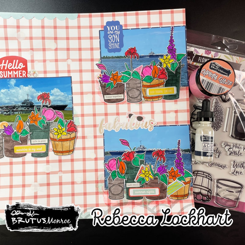 Flower Market|  6x8 Stamp Set