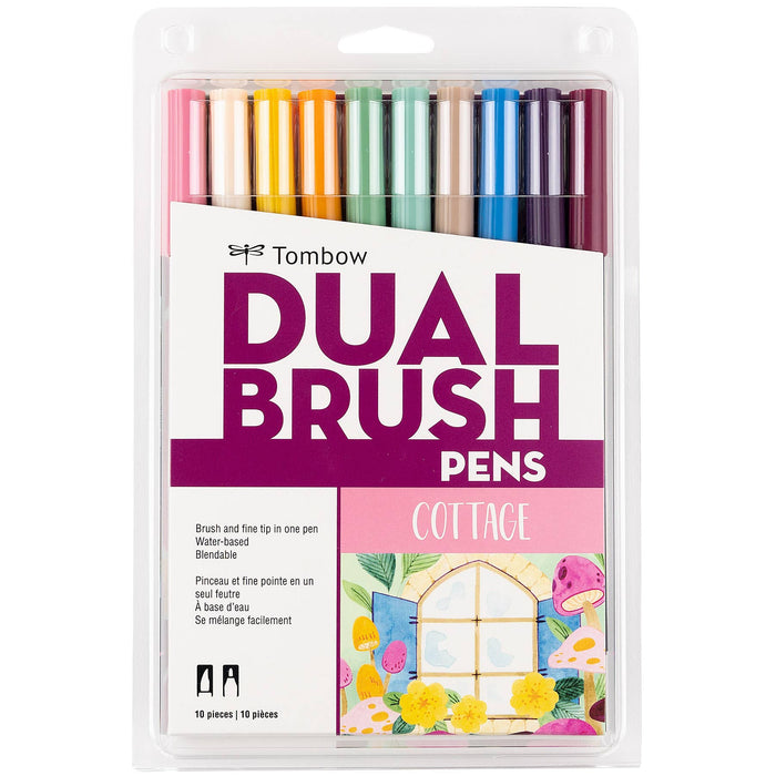 Tombow - Dual Brush Pen Art Markers: Cottage - 10-Pack
