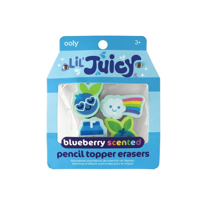OOLY - Lil' Juicy Scented Topper Eraser - Blueberry