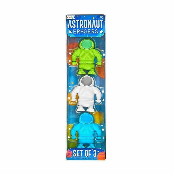OOLY - Astronaut Erasers - Set of 3