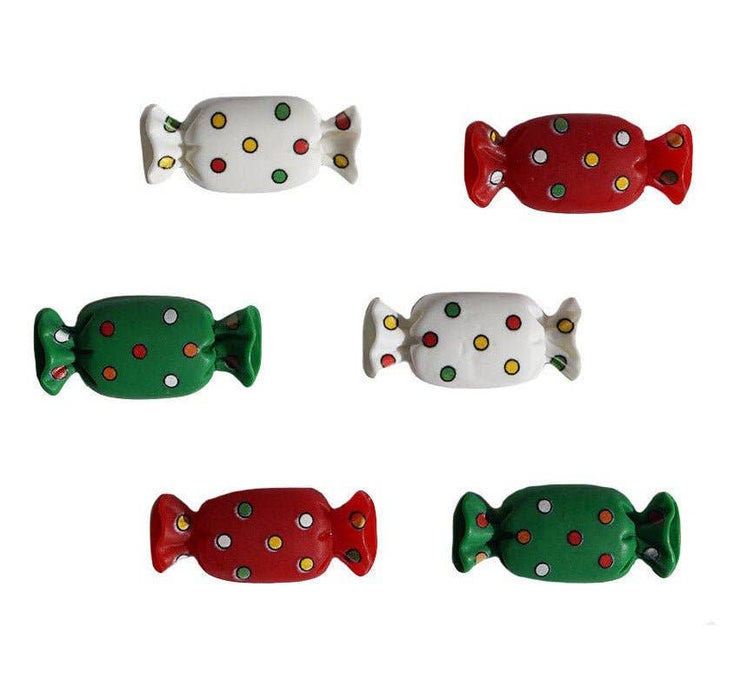 Buttons Galore & More - Holiday Candy Flat Backz Embellishment Set