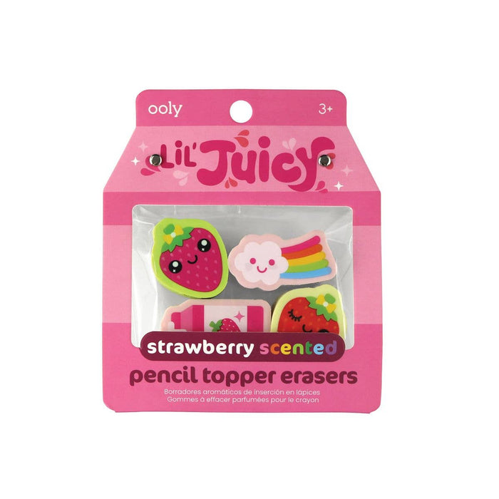 OOLY - Lil' Juicy Scented Topper Eraser - Strawberry