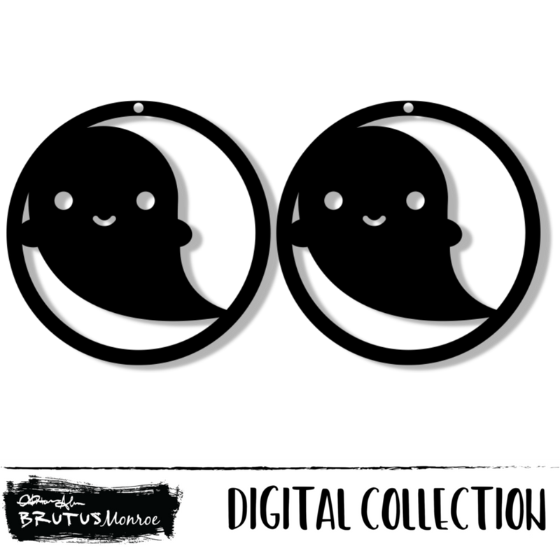 Ghost | Earrings | Digital Cut File