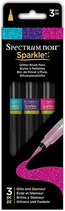 Spectrum Noir Glitz & Glamour Sparkle Brush Pen Set