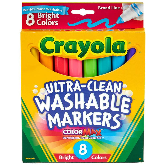 Crayola | Ultra-Clean Color Max Broad Line Washable Markers 8/pk