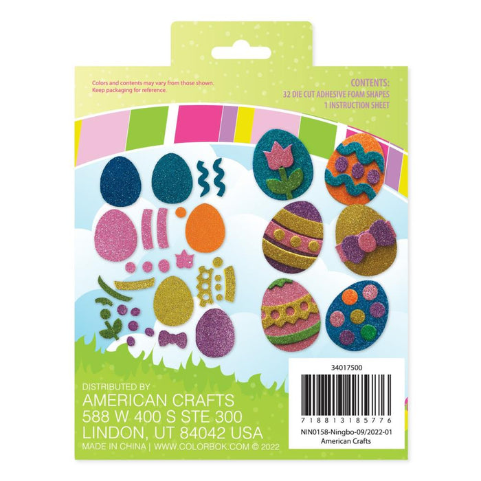 Colorbok | Bunny Boutique Glitter Foam Sticker Kit | Eggs