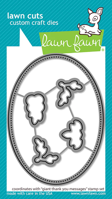 Giant Thank You Messages | Die | Lawn Fawn