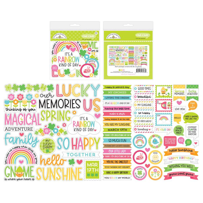 Doodlebug | Over the Rainbow Collection | Odds & Ends Chit Chat Die-Cuts