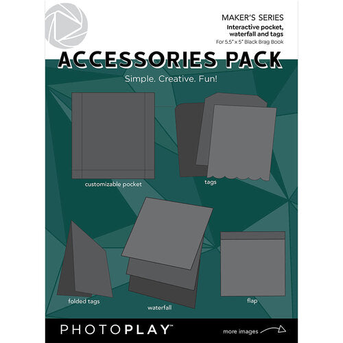 Photoplay | Maker's Series Collection | Accessory Pack Brag Book- Black