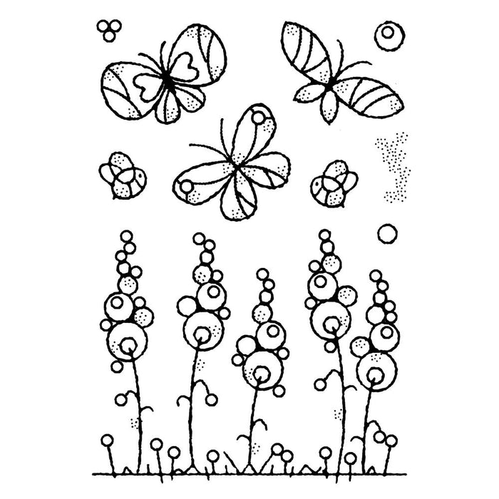Woodware | Clear Stamp 4"X6" | Singles Garden Border