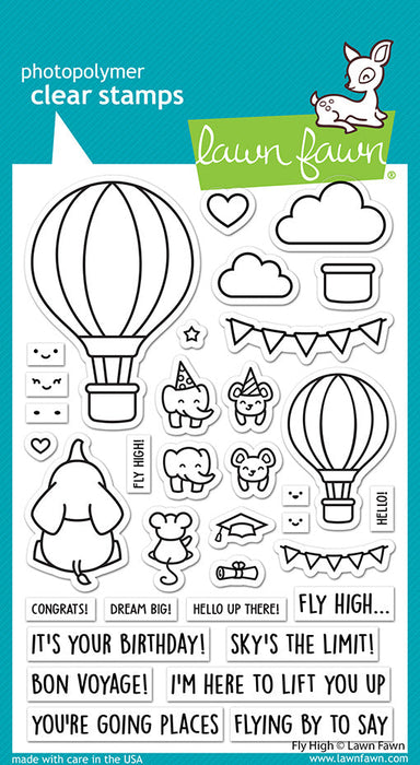 Lawn Fawn | Photopolymer Clear Stamps | Fly High
