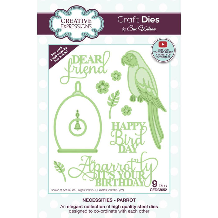 Creative Expressions | Craft Dies by Sue Wilson | Necessities - Parrot