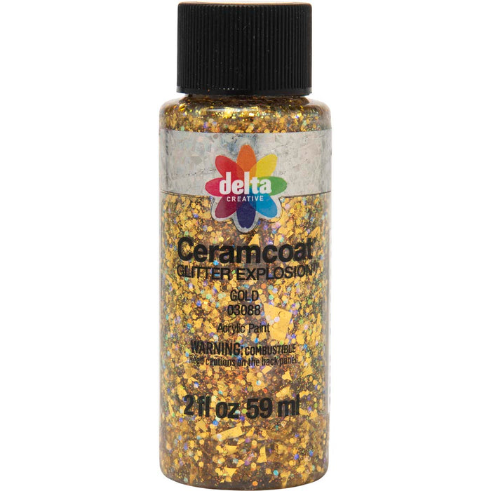 Delta - Ceramcoat Glitter Explosion - Gold