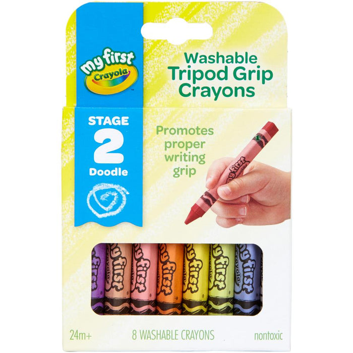 Crayola |My First Washable Tripod Grip Crayons