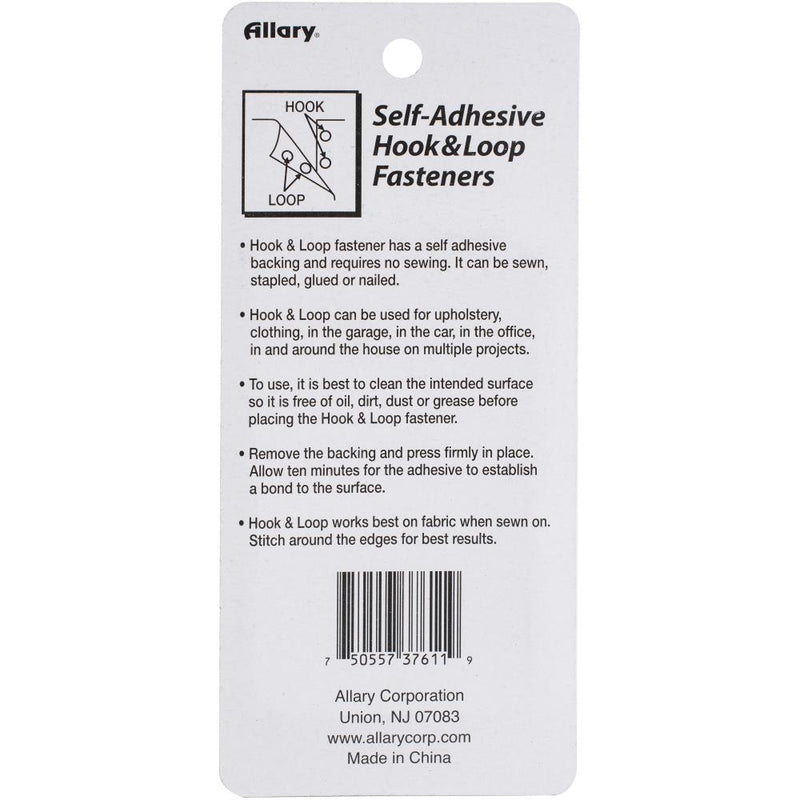 Allary | Self-Adhesive Hook and Loop Fasteners 16/pk