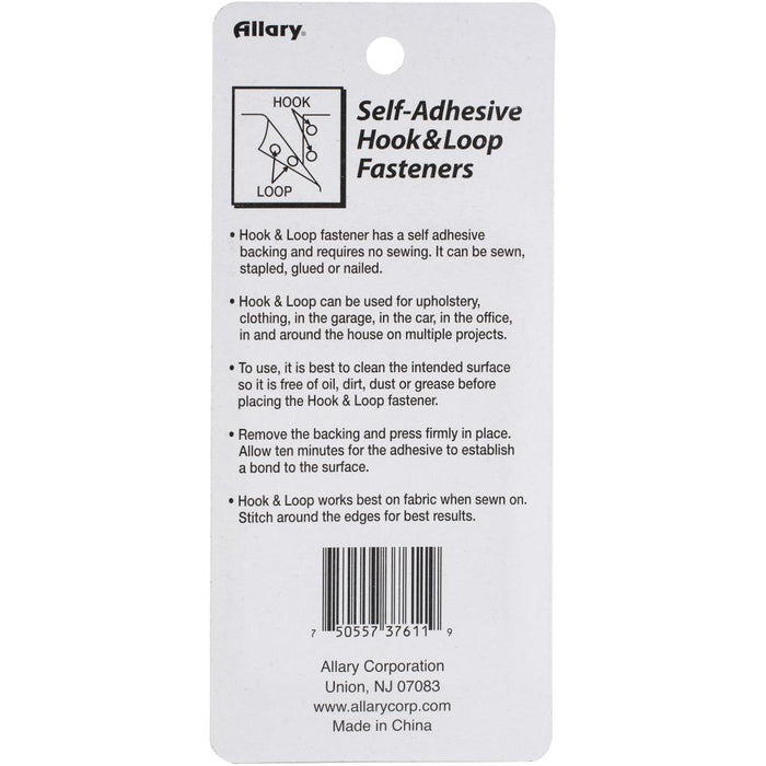 Allary | Self-Adhesive Hook and Loop Fasteners 16/pk