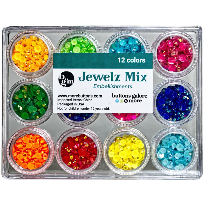 Buttons Galore | Jewelz Mix | Brights