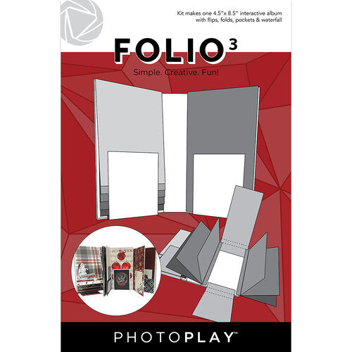 Photoplay | Maker's Series Collection | Creation Base | Folio 3 - 4.5x8.5 White